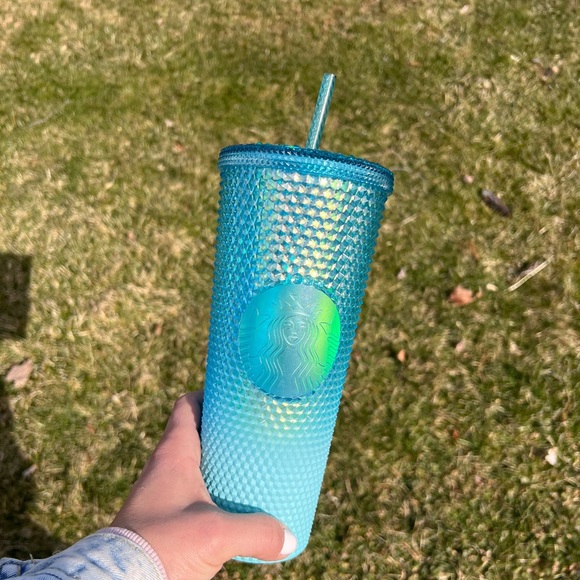 💫NWT STARBUCKS TEAL BLUE TUMBLER - Picture 1 of 3